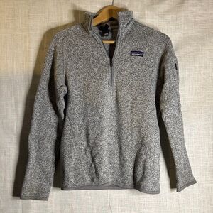 Patagonia Men's Zip-Up Sweater in Heather Gray